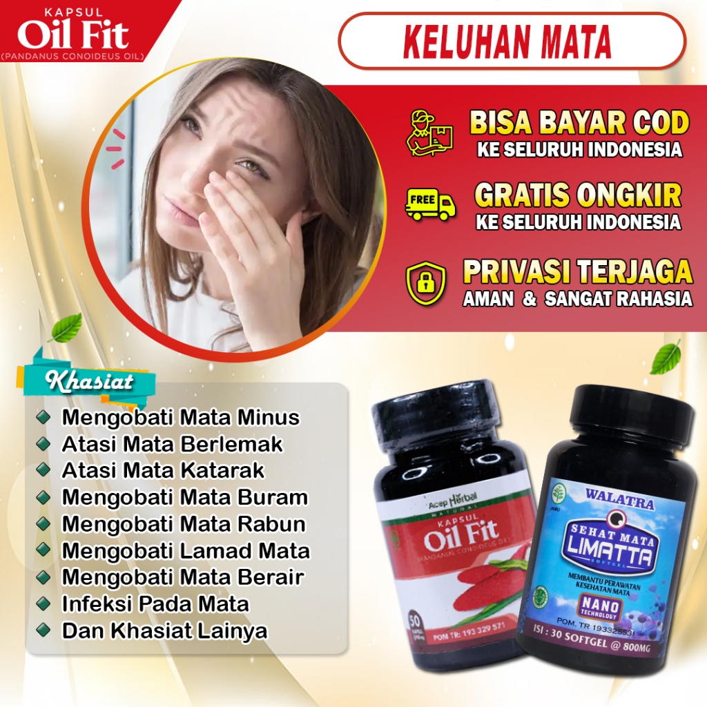 Jual Obat Mata Minus Katarak Mata Glukoma Lamad Mata Berlemak Kapsul ...