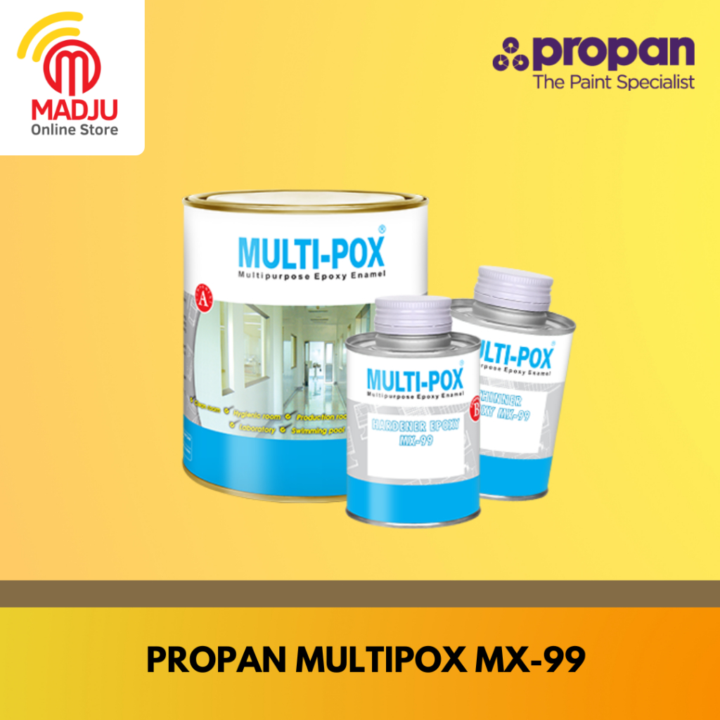 Jual Propan Multipox 99 Mx 99 Cat Epoxy 2 Komponen Untuk Lapisan Terakhir 1 Liter Set Shopee 6608