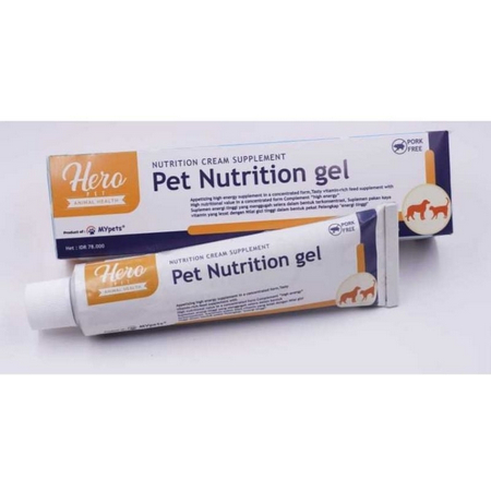 Jual Hero Pet Nutrition Gel 120gr or 60gr vitamin multivitamin makan ...