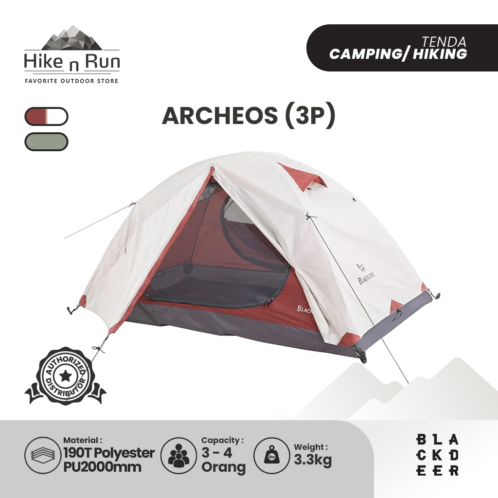 Jual Tenda Hiking Archeos Blackdeer BD120211/BD120211 Camping Tent ...