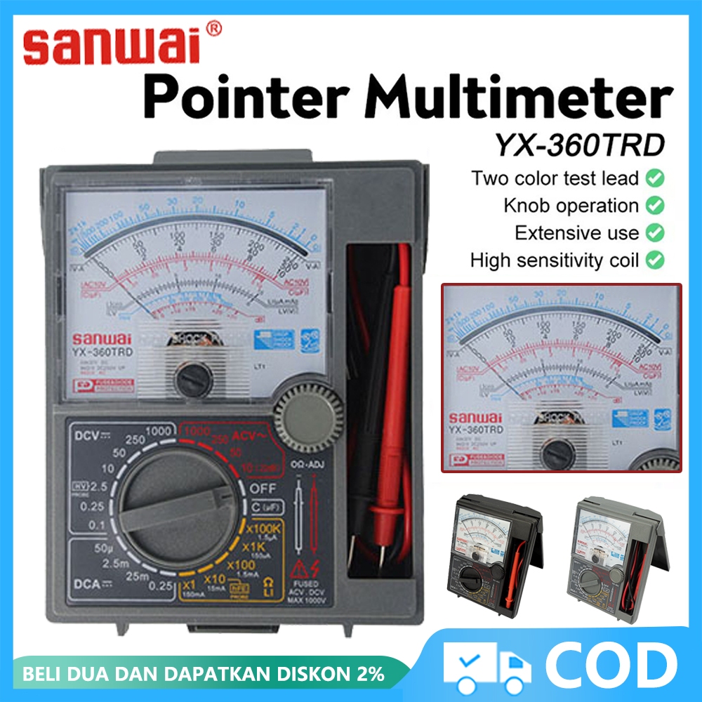 Jual Multimeter penunjuk Protection DC AC Test Analogue Multi Tester