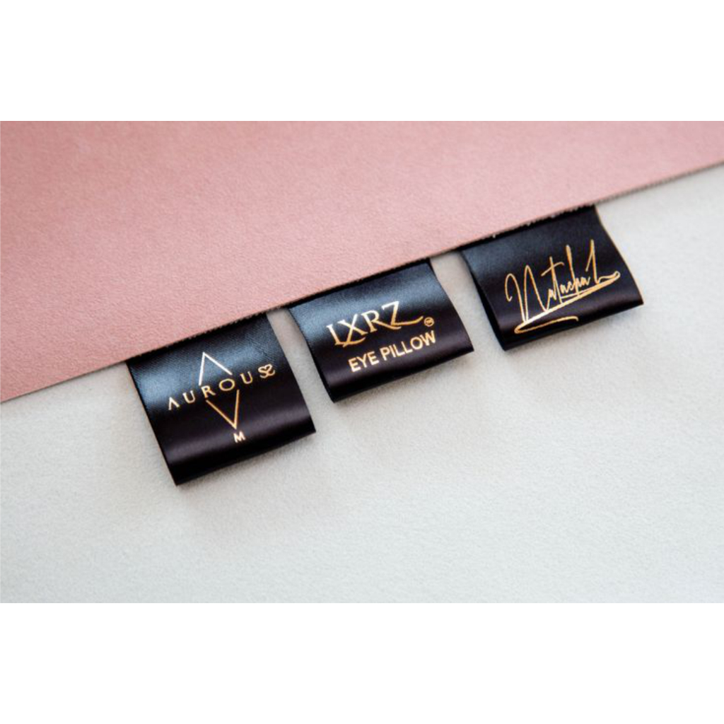 Jual label satin hitam label baju satin hitam custom label baju label ...