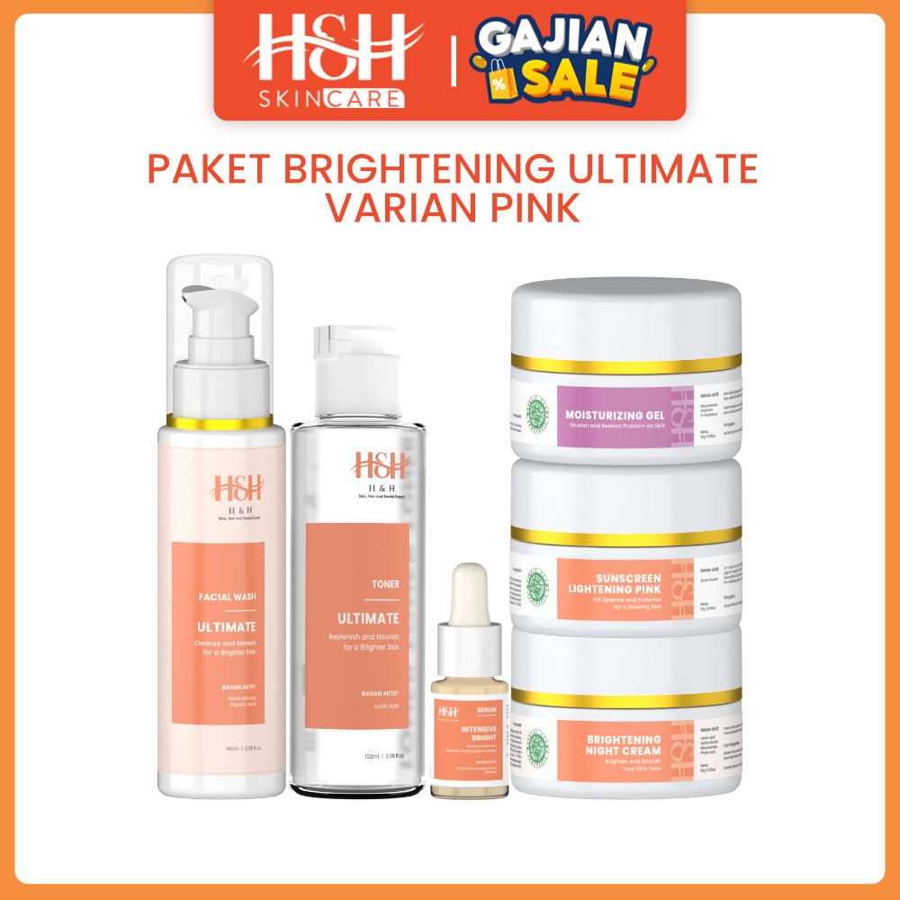 Jual H&H Paket Skincare Glowing Brightening Ultimate 6 In 1 (Facial