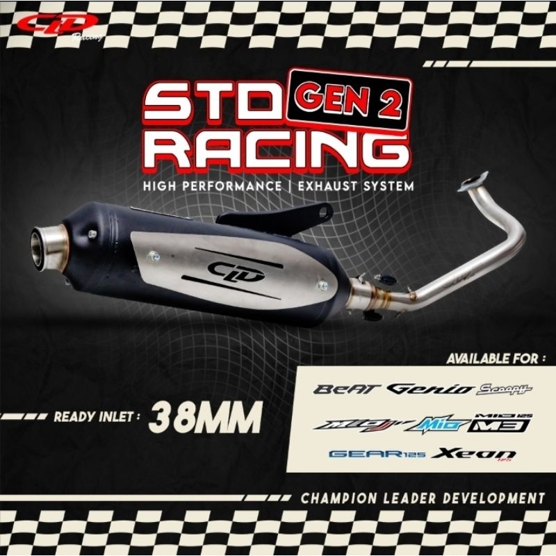 Jual KNALPOT STD RACING GEN 2 BEAT BEAT FI SCOOPY MIO MIOJ M3 XEON XEON ...