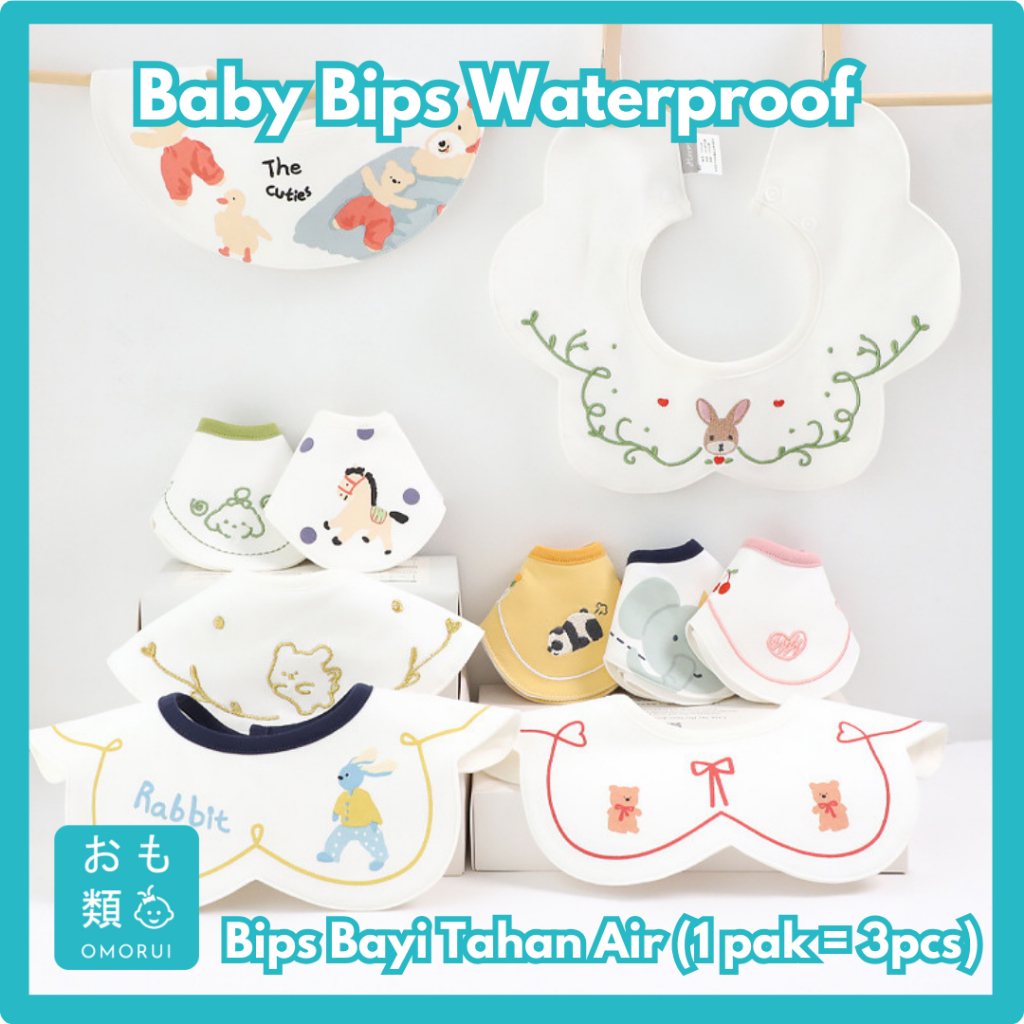 Jual Bips Bayi Waterproof Baby Kain Celemek Tatakan Eces Iler Makanan ...