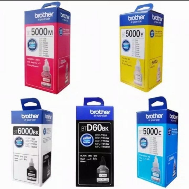Jual TINTA BROTHER BTD60BK/BT5000 ORIGINAL T4000DW/T310/T510W/T710W ...
