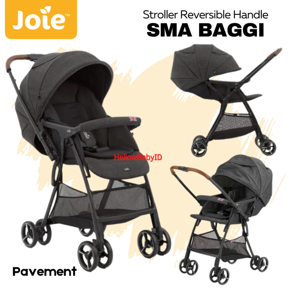 Jual Kereta Dorong Bayi Joie Stroller Joie SMA Baggi Lightweight in Pavement Reversible Handle Bolak Balik Shopee Indonesia