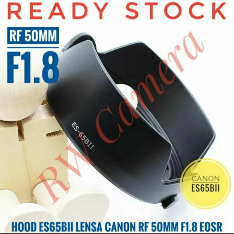 Jual ES65BII Hood Lensa Canon RF 50mm F1.8 RF50mm 50 mm EOS R RP R7 R8 ...
