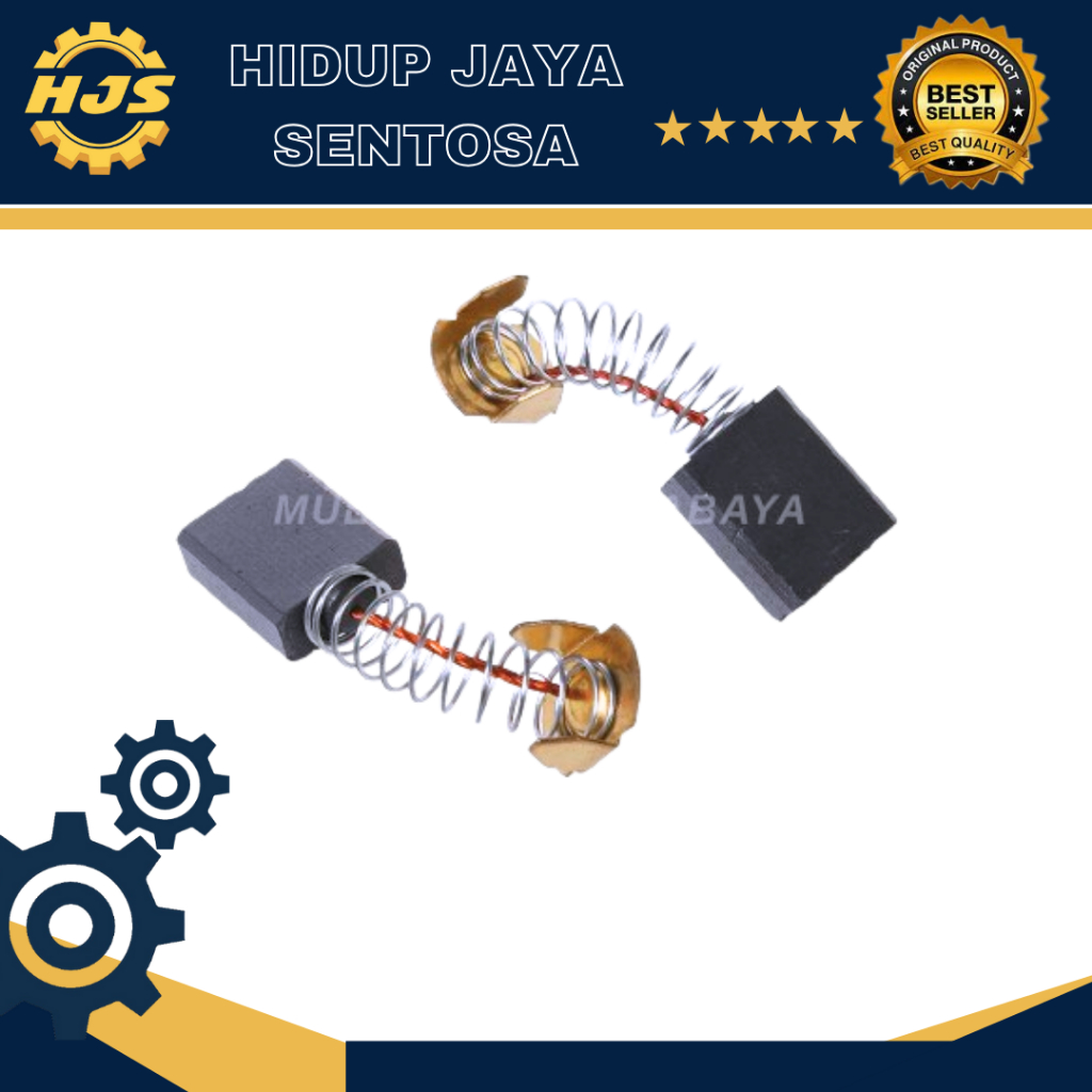 Buildalot Carbon Brush Set CA-07-84497 For Makita Sander 9924DB – 0.24" X 0.39" X 0.59" With Spring, Cable & Connector – Replaces 181030-1 & CB-100