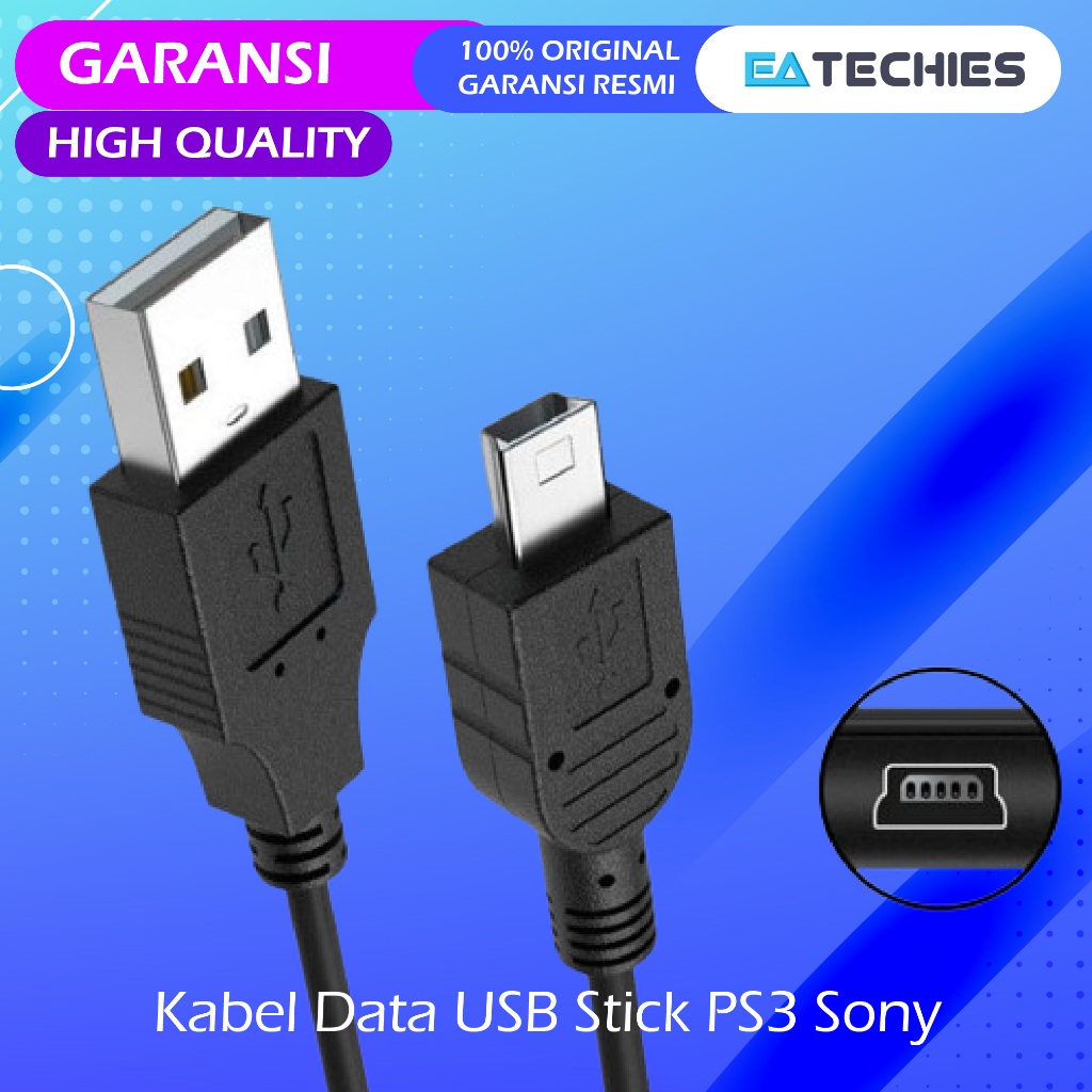 Jual Kabel Data Stick PS3 / USB to Mini USB Stik PS 3 VAIO SONY ...