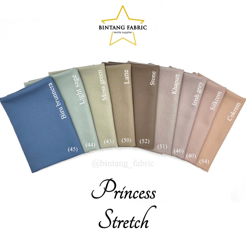 Jual ART N93D Bahan Kain Princess Stretch Lady Zara 1 meter | Shopee ...