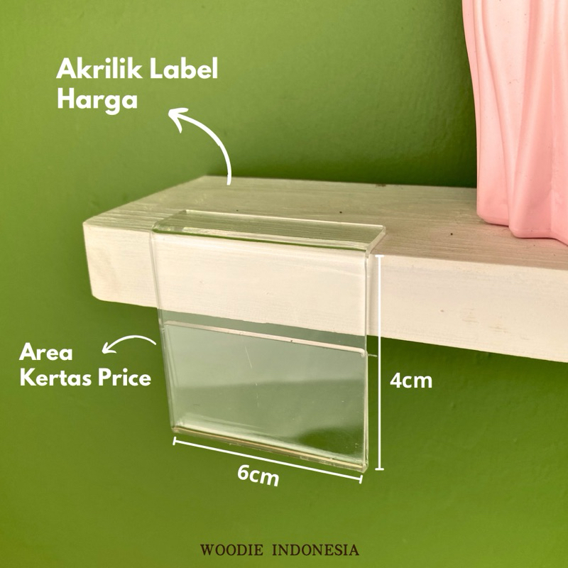 Jual Label Harga Akrilik Price Tag Bahan Akrilik Premium 2mm Shopee 