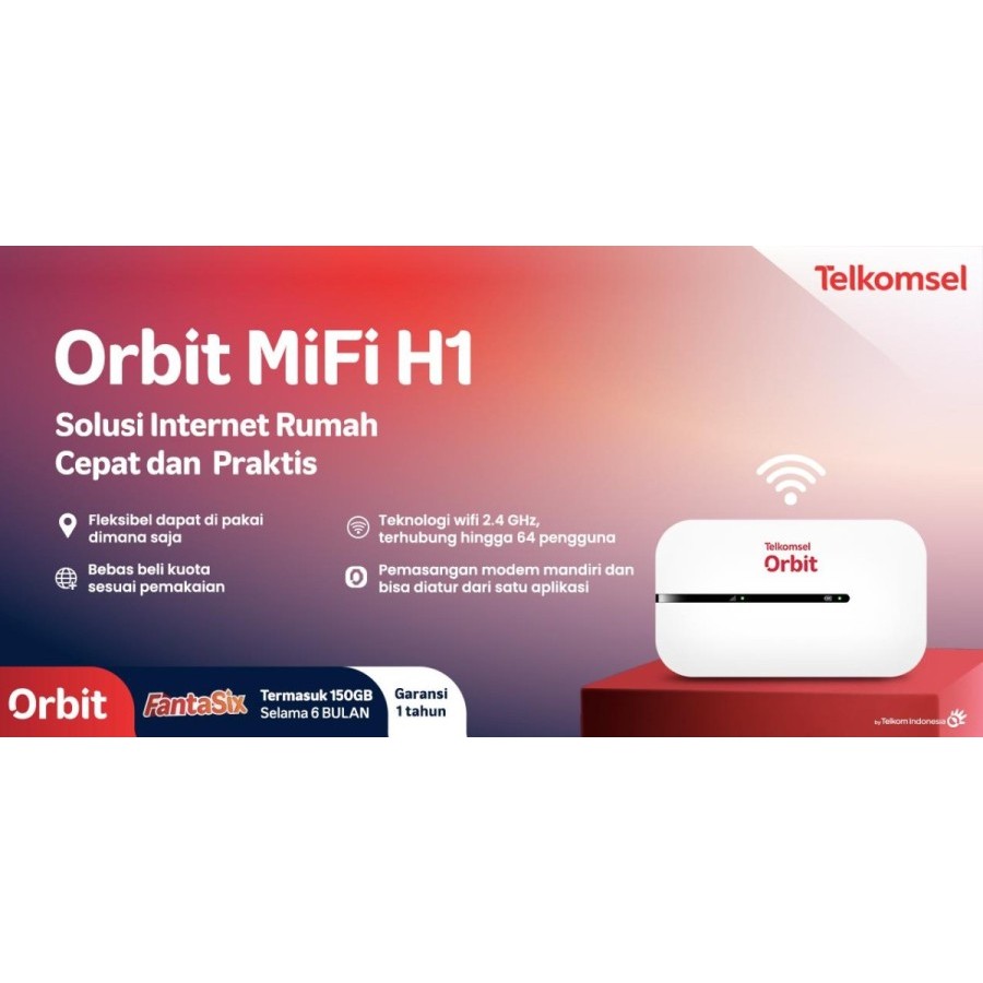 Jual ORBIT MIFI H1 Modem E5576 Modem Mifi 4G LTE Unlock Free Telkomsel ...