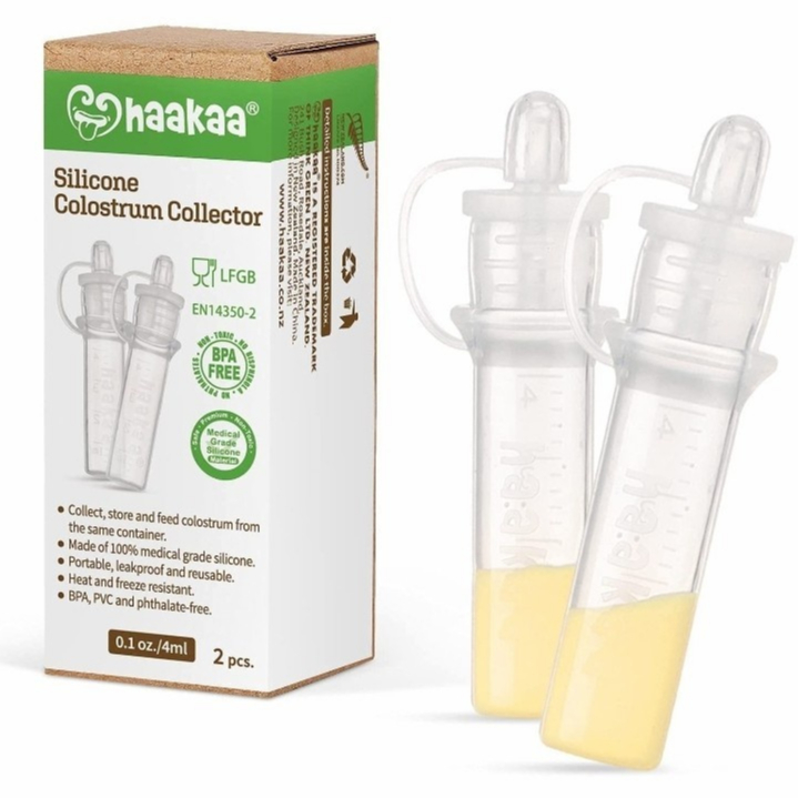 Jual Haakaa Pre-Sterilised Silicone Colostrum Collector Set - Storage ...