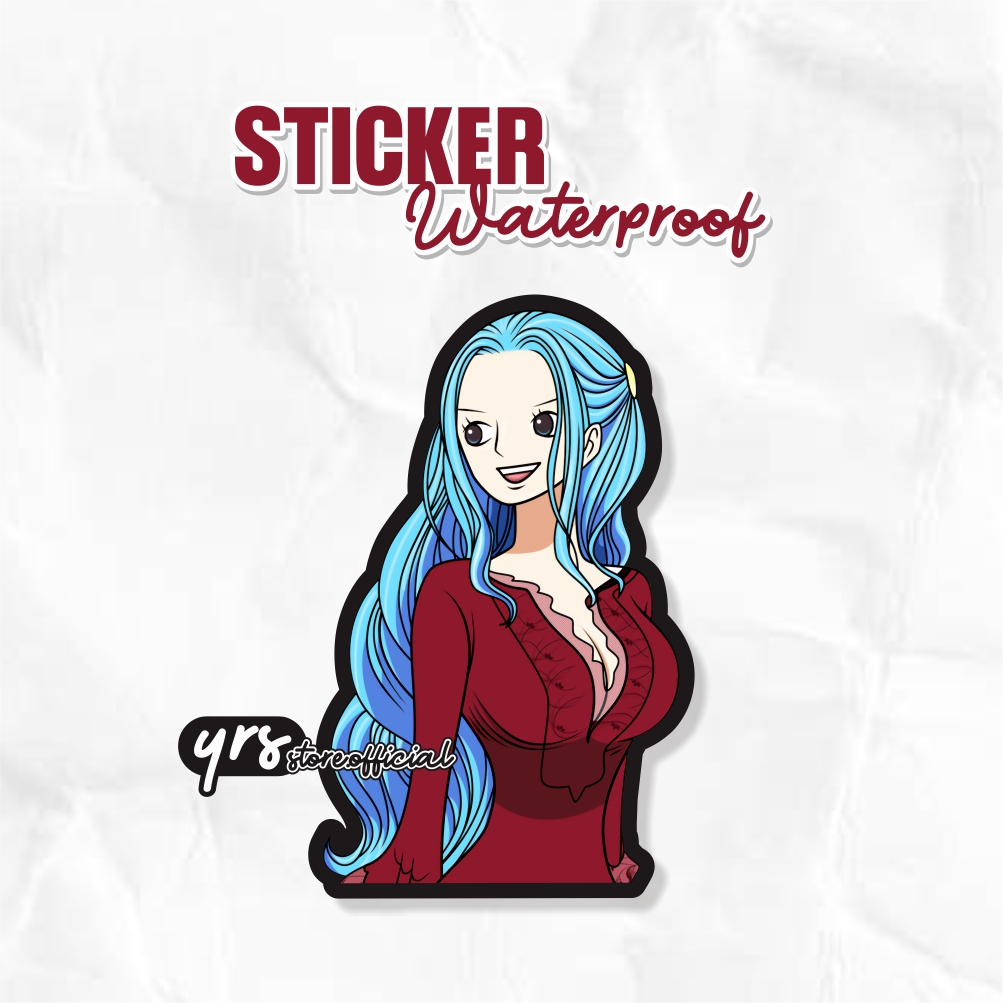 Jual Sticker Anime Nefertari Vivi Sticker Anime One Piece Ukuran