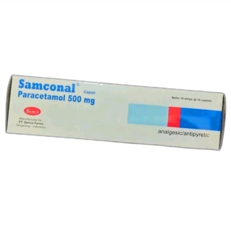 Jual SAMCONAL Kaplet - Paracetamol 500mg (100's /Dus) | Pamol 500mg ...