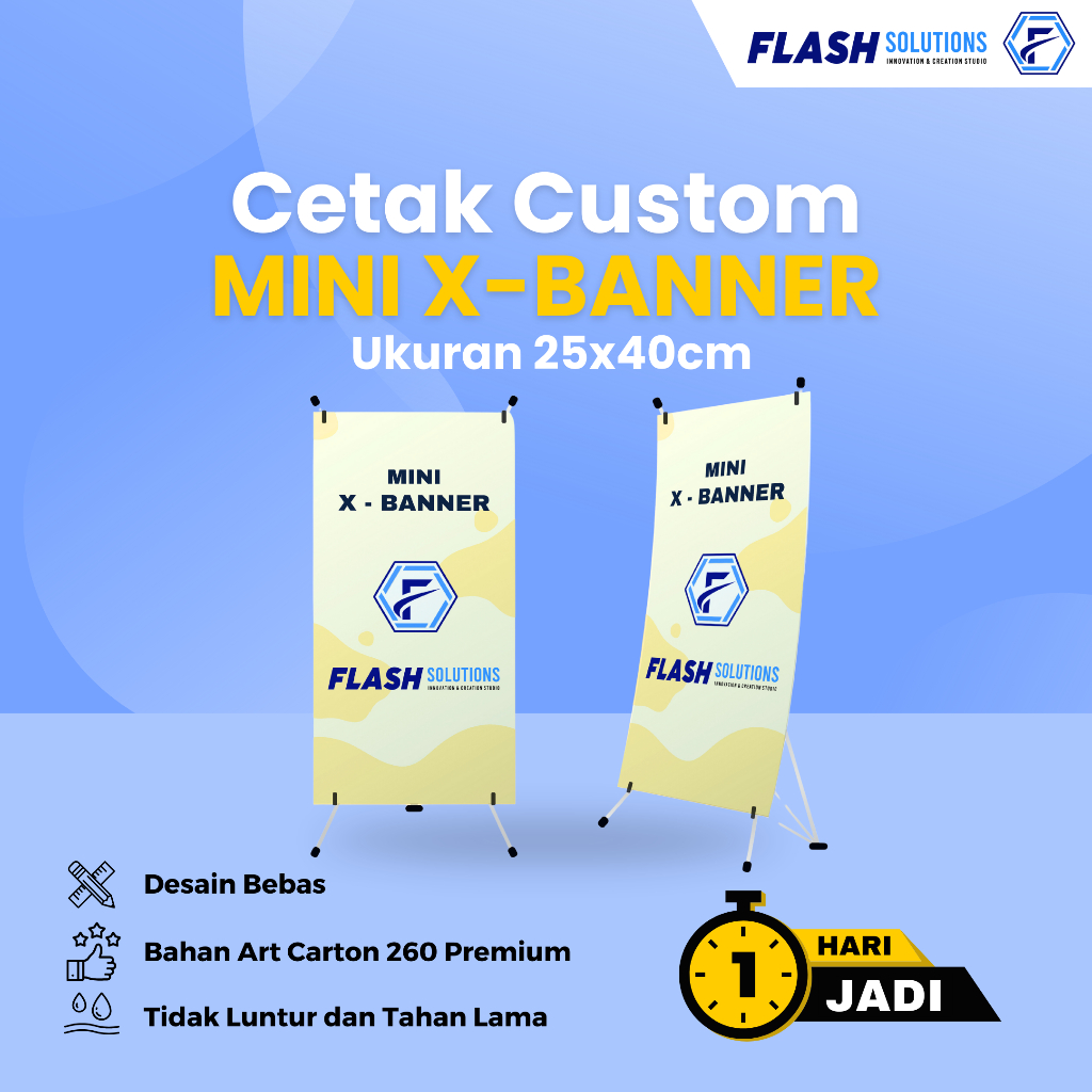 Jual Cetak Custom Mini X-Banner | Shopee Indonesia