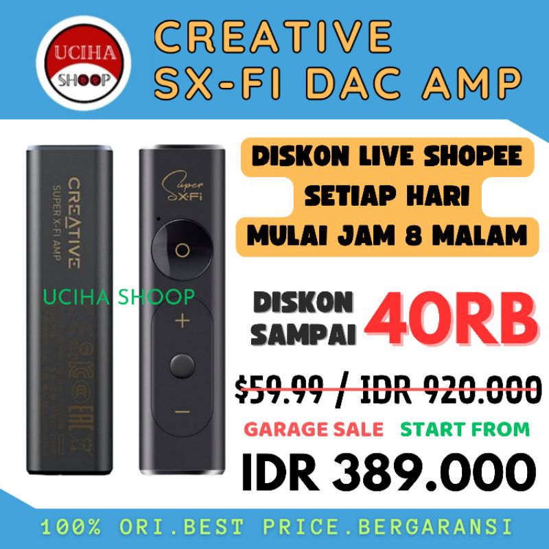 Jual CREATIVE SUPER X-FI DAC AMP HiRes AKM4377 Audiophille Powerfull ...