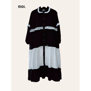 Sweet Miss Short Sleeve Midi Dress Mutiara Dada Star Tangan Geber main image 1