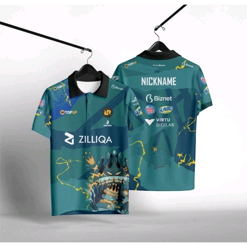 Jual JERSEY RRQ TERBARU 2024 FULL PRINTING GRATIS CUSTOM NICKNAME ...