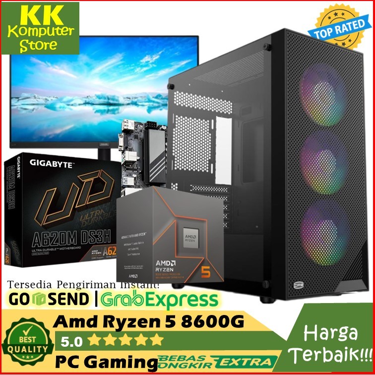 Jual Pc Rakitan Gaming Amd Ryzen G Ram Gb Pc Gaming Fulset Monitor Shopee Indonesia