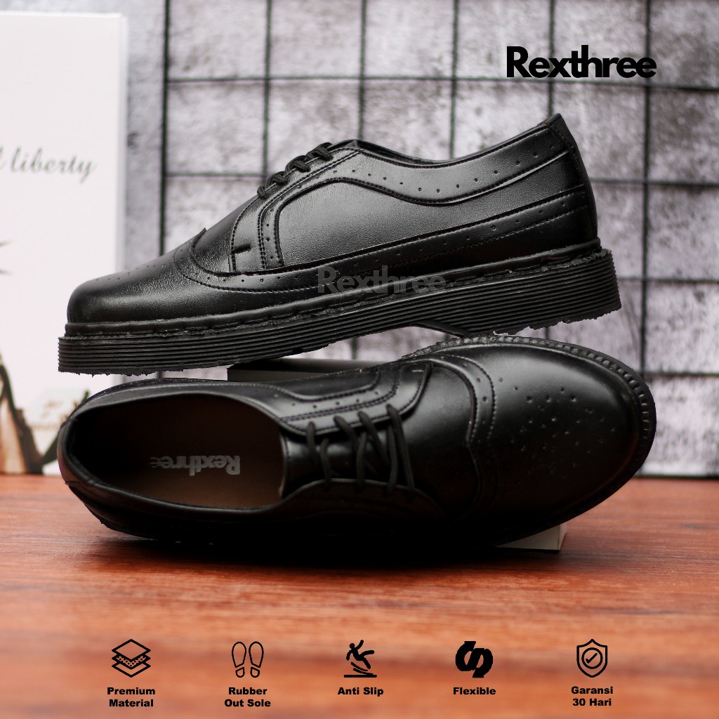 Jual Rexthree Wingtip - Sepatu Pria Docmart Original Oxford Pantofel ...