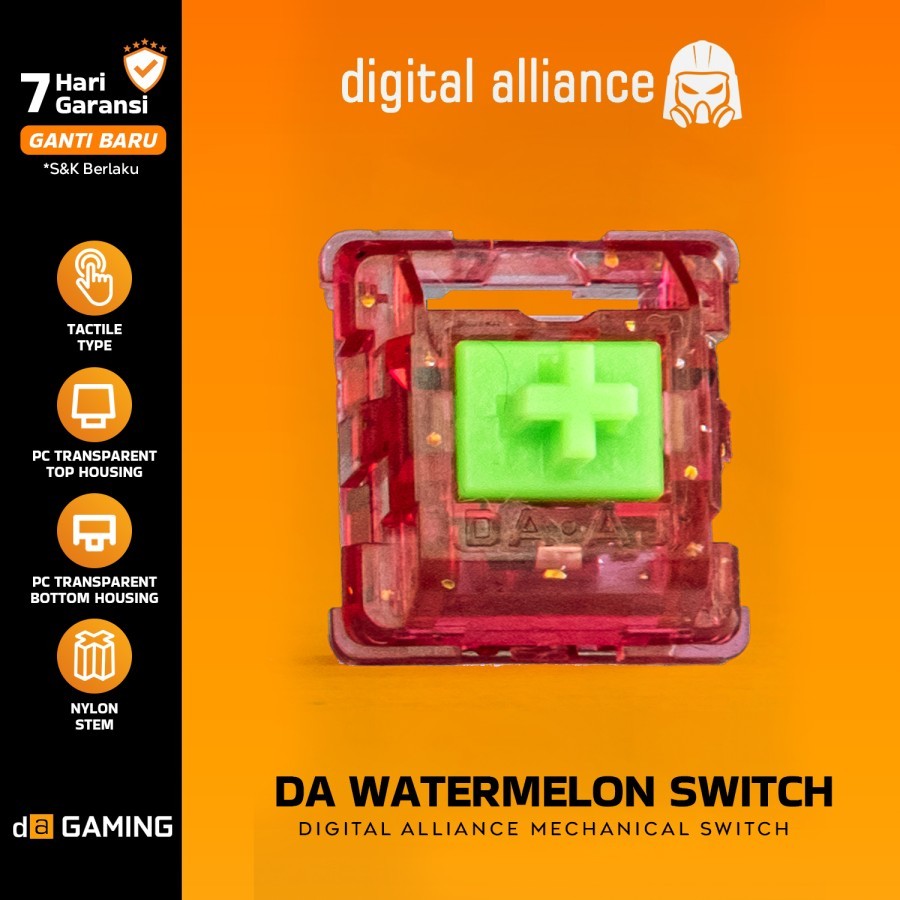 Jual Switch DA x AJAZZ Watermelon Tactile 60g 3 Pin Mechanical Keyboard ...