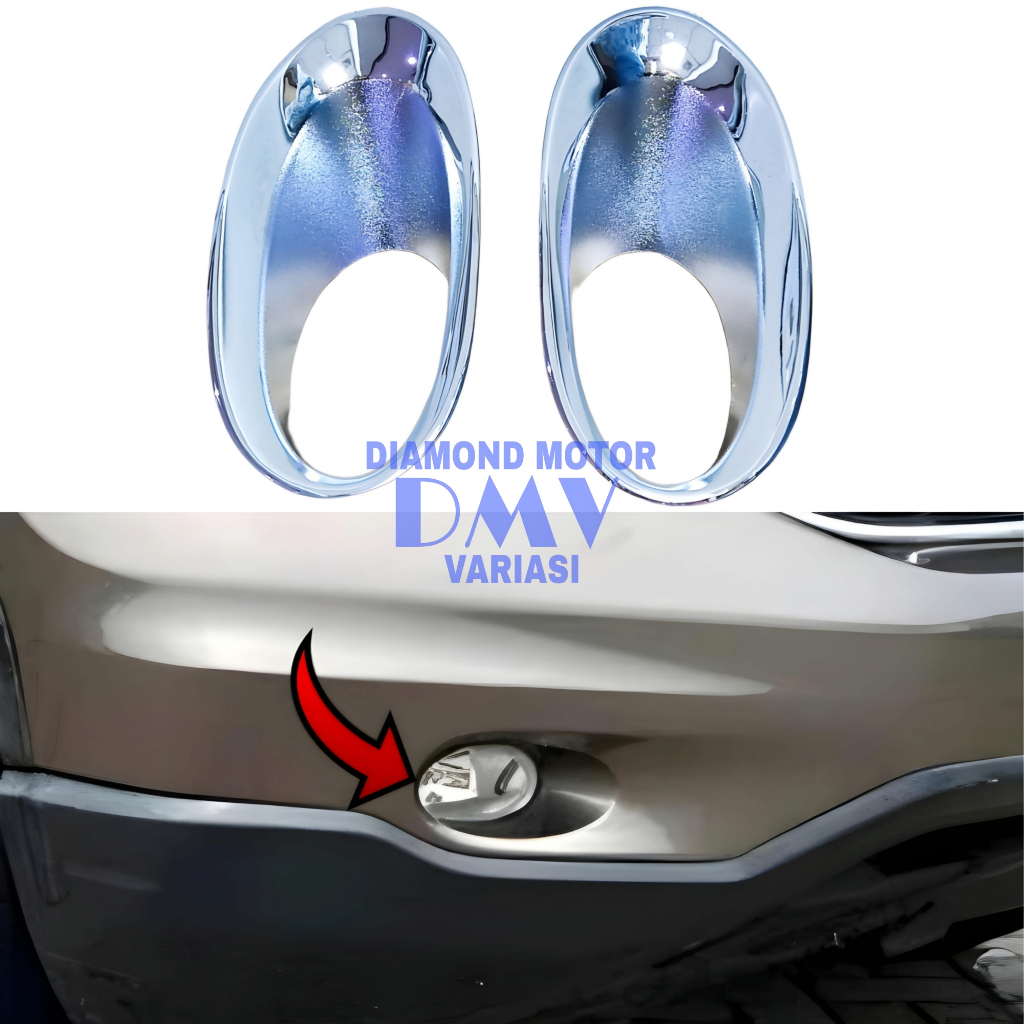 Jual Garnis Ring Cover Foglamp Warna Chrome Honda All New Crv