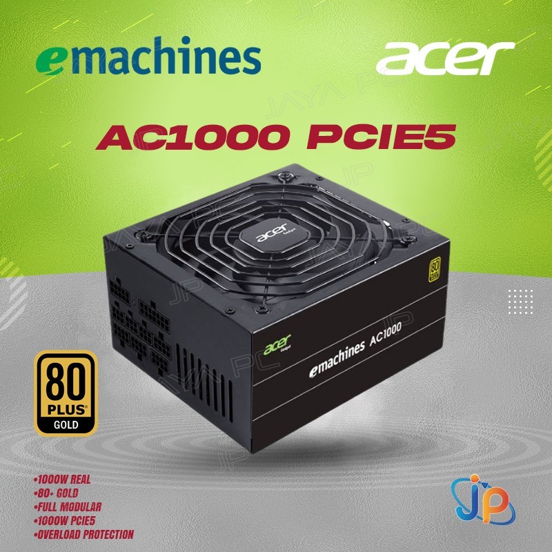Jual Emachines Acer AC1000 1000W PCIE5 PSU - Power Supply 1000 Watt 80 ...