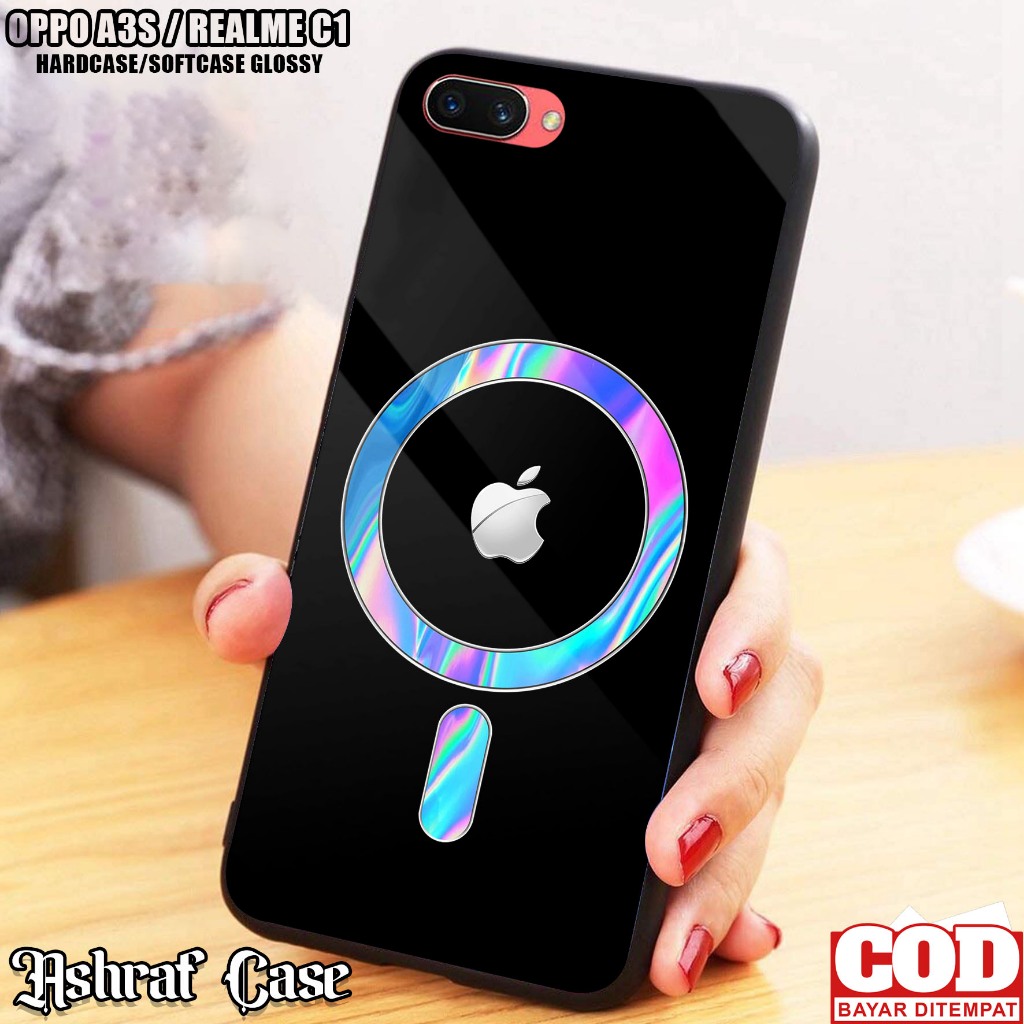 Jual Case Oppo A3S Casing Hp Oppo A3S Logo Magsv002 Kesing