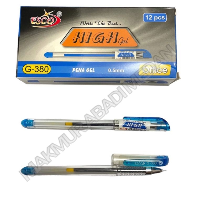 Jual (1Pcs) Pulpen ESCO mm G-380 Evo Great Pen Hitam Pena