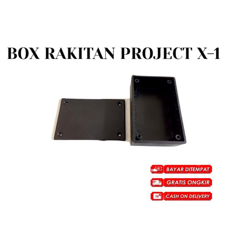 Jual BOX RAKITAN PROJECT HITAM PVC X-1 BOX MULTI PROJECT SERBAGUNA ...