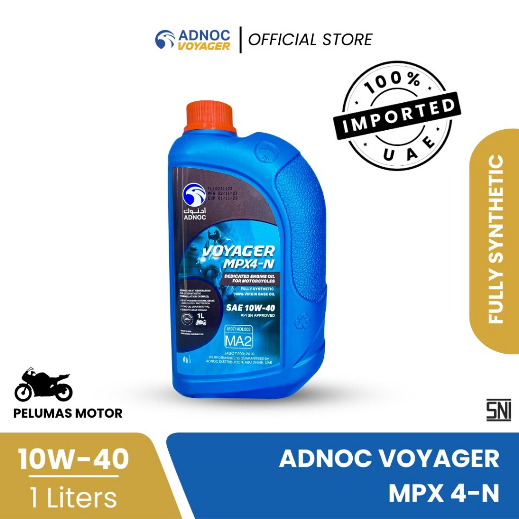 Jual Oli Motor Manual ADNOC Voyager MPX 4N 10W40 Fully Synthetic 1