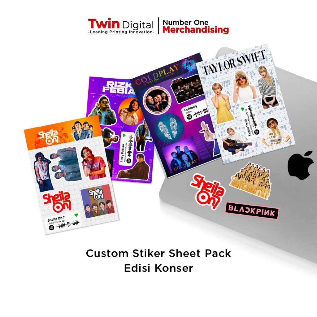 Jual Twindigital Custom Sticker Sheet Pack Hiasan Hp And Laptop Stiker