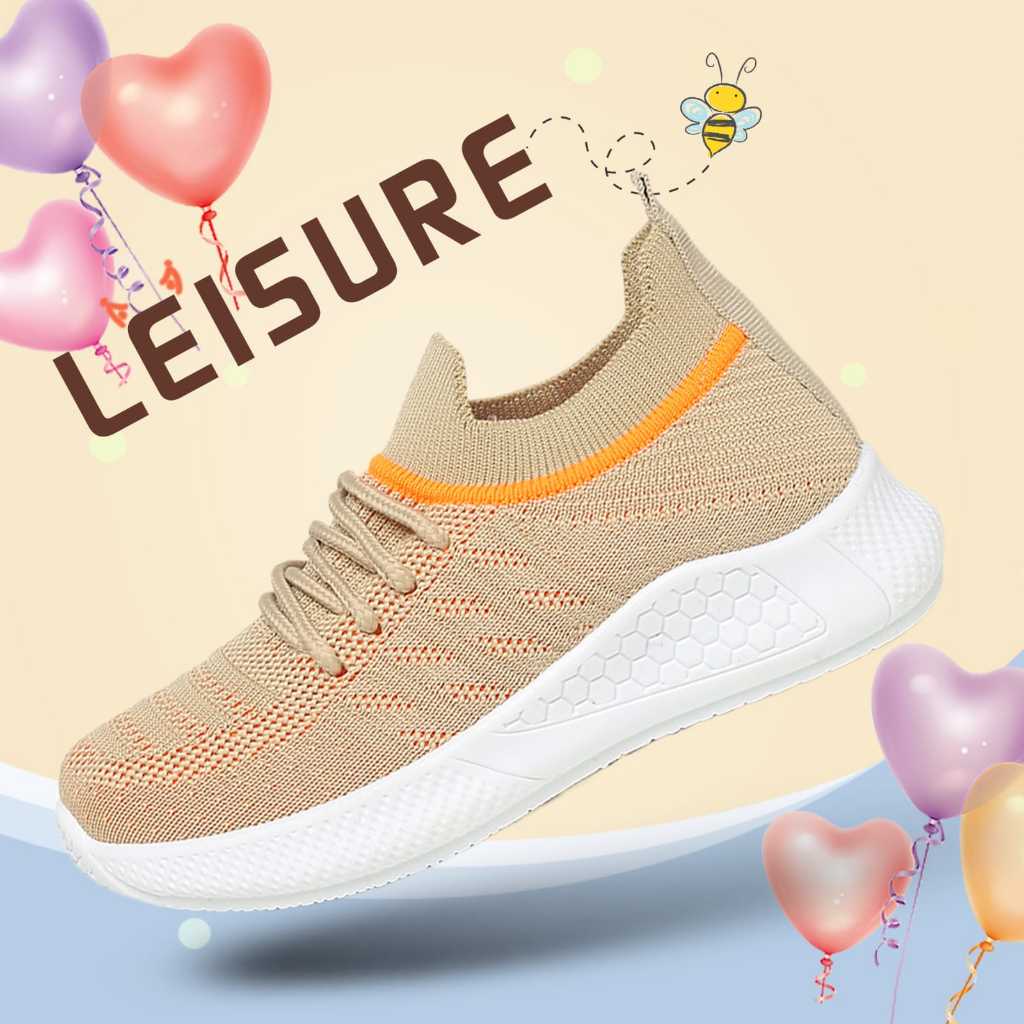 Jual Sepatu Rajut Import Anak Anak Sepatu Casual Olahraga Premium Cewek Cowok Bercorak A1133 Shopee Indonesia