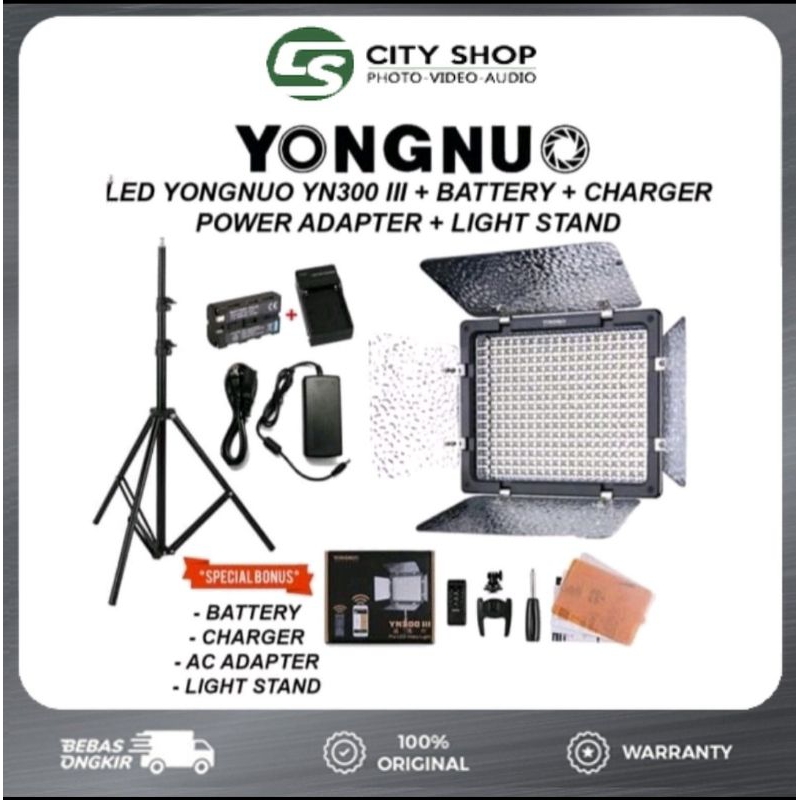 Jual LAMPU LED VIDEO LIGHT YONGNUO YN300 lll ,YN 300lll, YN 300 lll ...