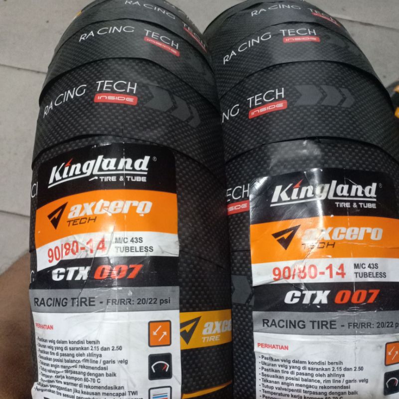 Jual ban kingland axcero ctx007 ring 14 sepasang depan dan belakang
