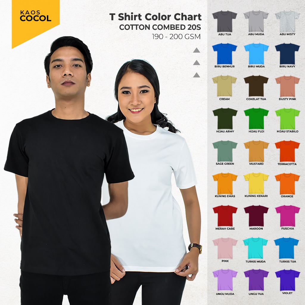 Jual Cocol Store - Kaos Singkatan Kota Jawa Tengah (3) - Bahan Cotton ...