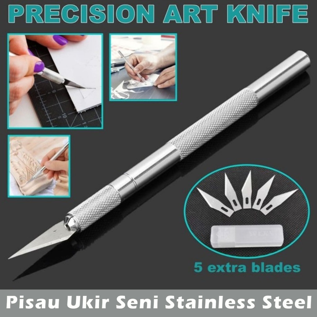 Jual Ralali Pisau Ukir Cutter Service Pisau Ukir 5in1 Set - Pisau Ukir ...