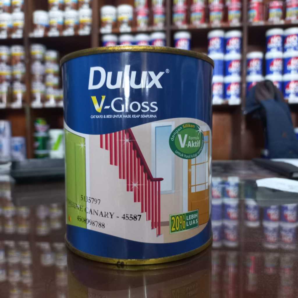 Jual Dulux V Gloss Cat Kayu Dan Besi 08 Liter Shopee Indonesia 2690