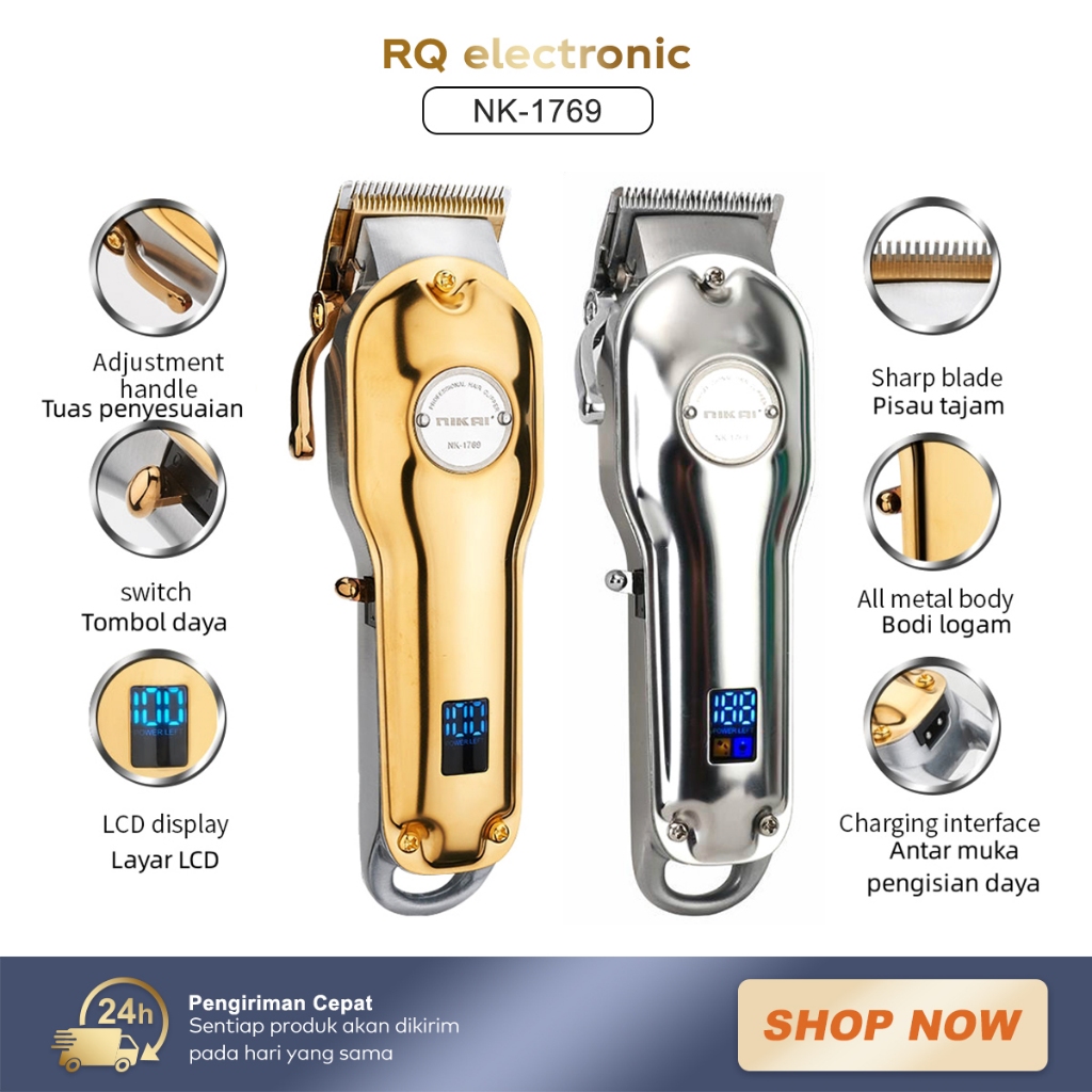 Jual NIKAI NK1769 Rambut Hair Clipper Original/Alat Potong Rambut/Hair ...