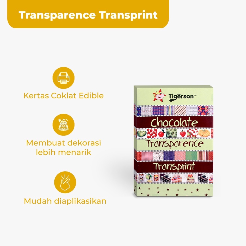 Jual Plain TT/Transparant Transprint/Kertas Coklat/Edible Printing ...