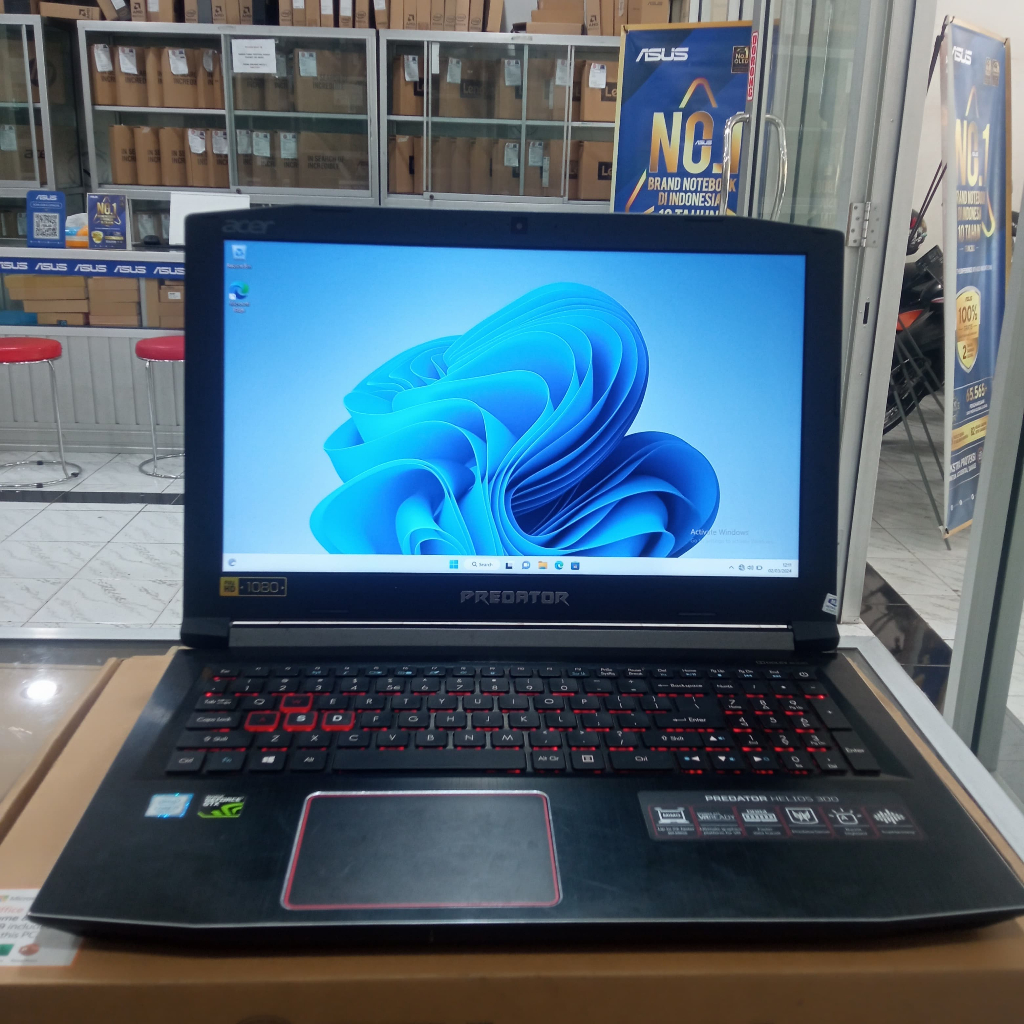 Jual Acer Predator G3-571 Helios 300 i7 Gen 7 Ram 16Gb Ssd 256Gb Win 11 ...