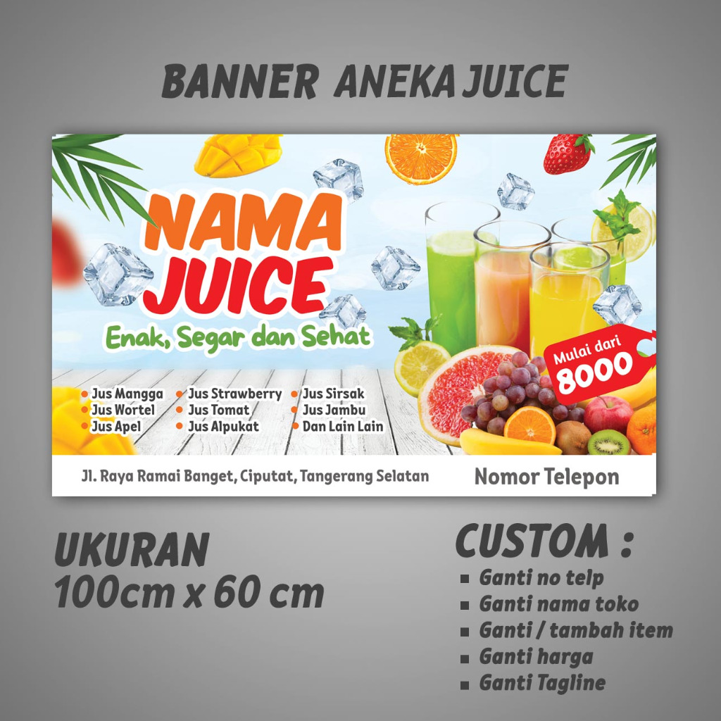 Jual BANNER/SPANDUK UMKM ANEKA JUICE ANEKA JUS (BISA CUSTOM) | Shopee ...