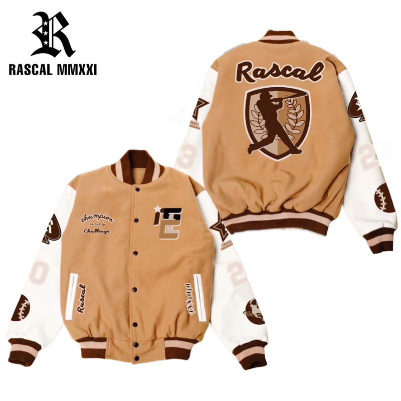Jual Rascal Jaket varsity baseball champion unisex pria dan wanita ...