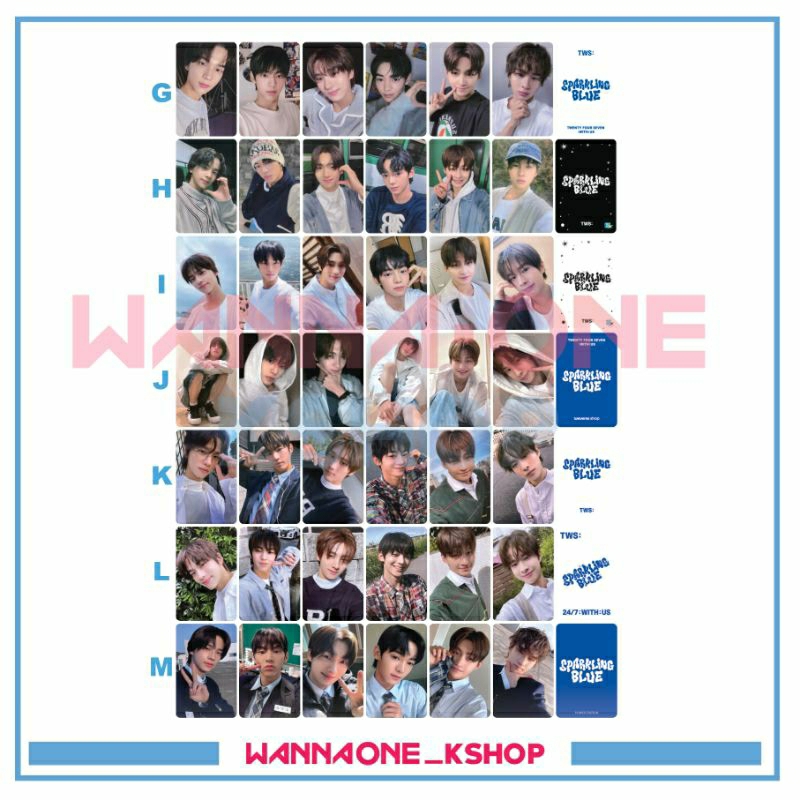 Jual photocard TWS BROADCAST album sparkling blue pob | Shopee Indonesia