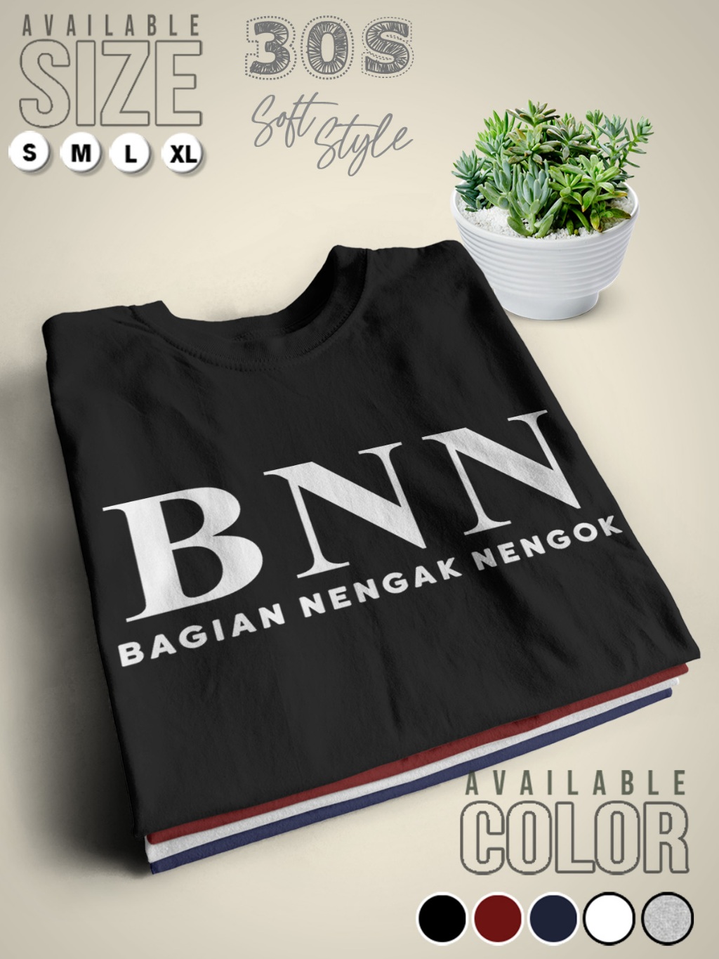 Jual Baju Distro Terbaru Kaos Kata Lucu Bnn Bagian Nengak Nengok