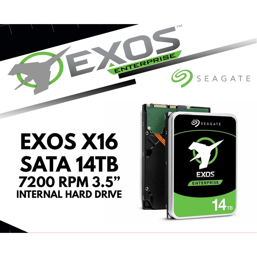 Seagate Exos X16 14TB HDD 2台