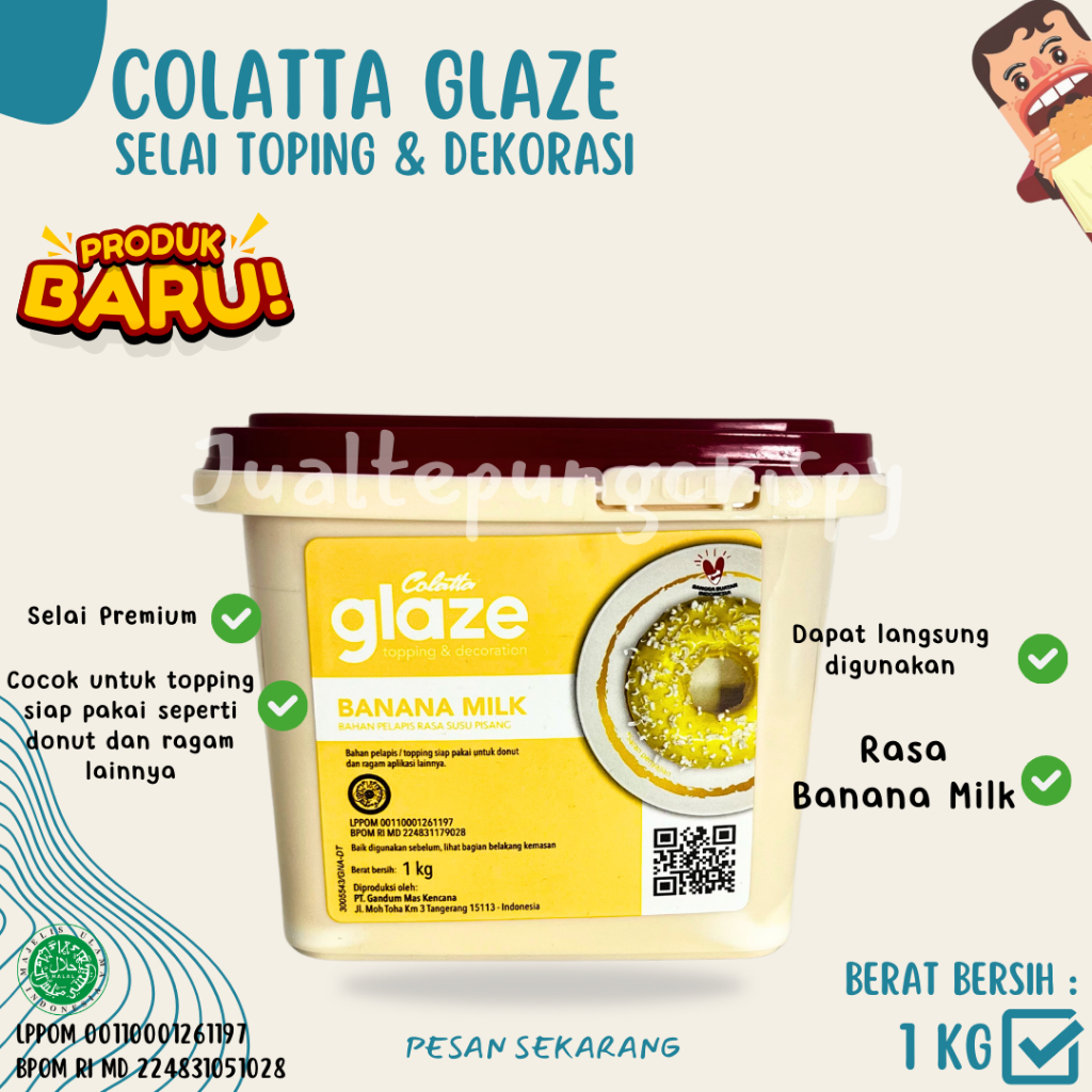 Jual Colatta Glaze Selai Roti / Topping Selai Colatta Glaze Premium 9 ...