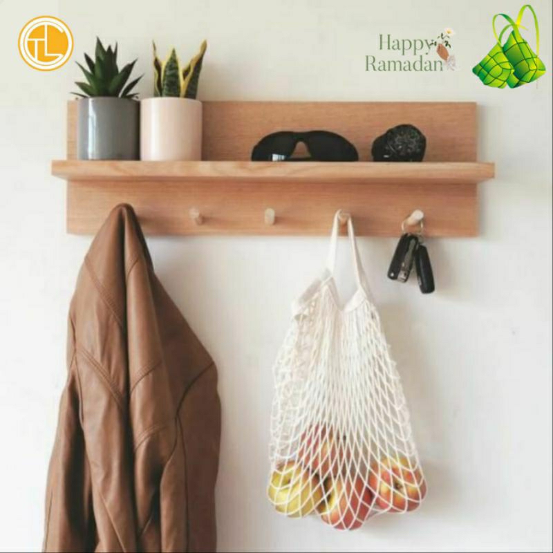 Jual ᄃƬᄂ Rak kunci serbaguna tempel dinding modern estetik | Shopee ...